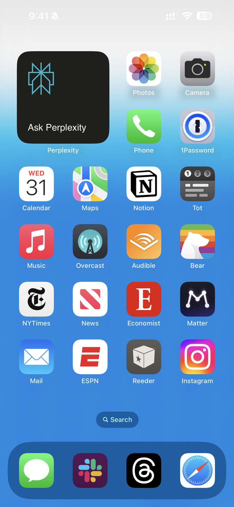 My 2024 iPhone Homescreen