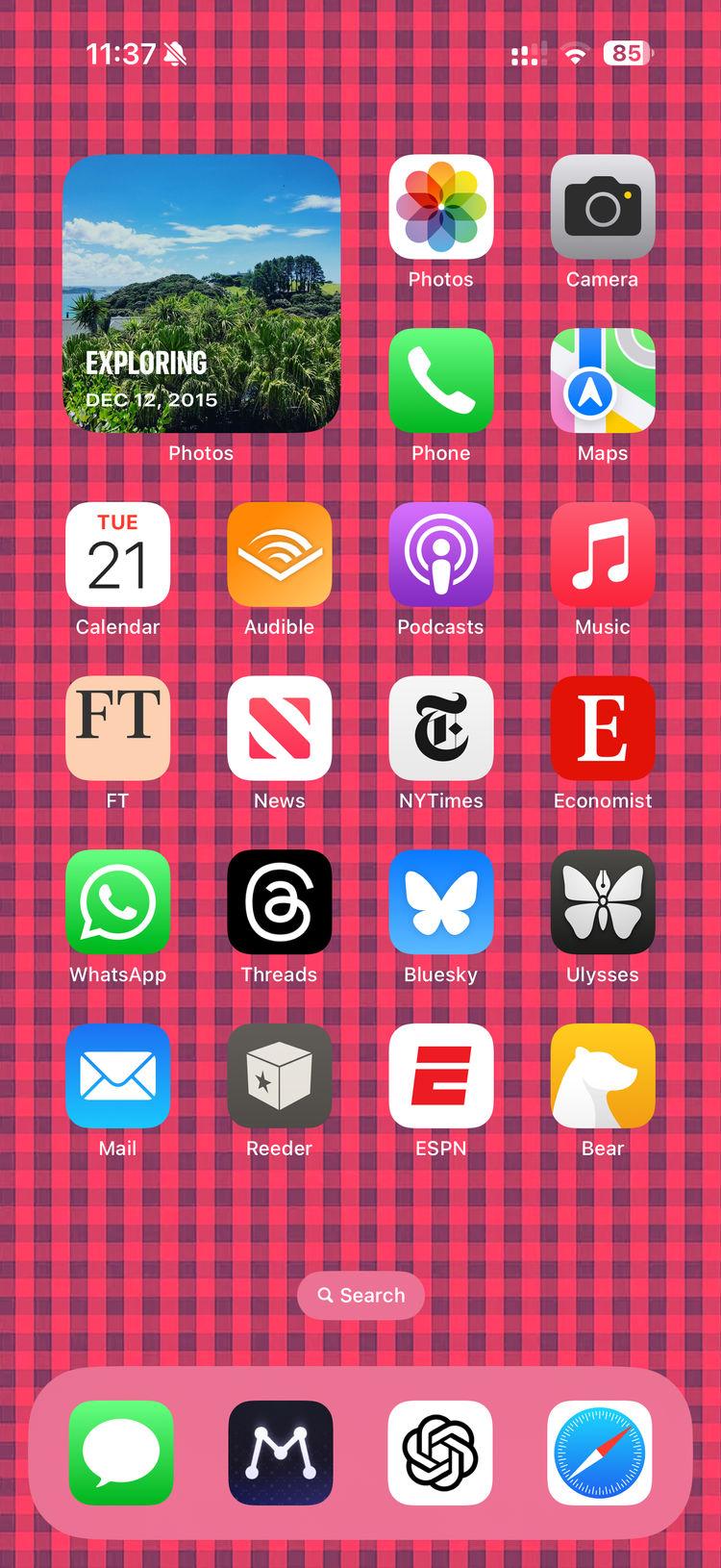 My 2025 iPhone Homescreen